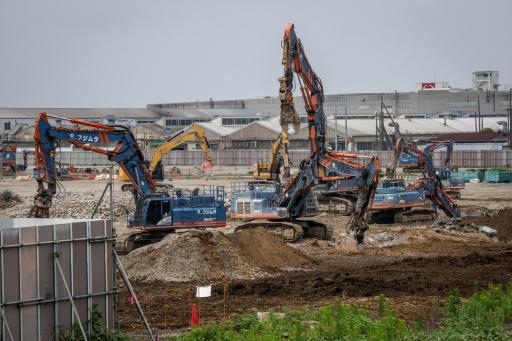 Las obras de construcción de un centro de datos en Hino, en la prefectura de Tokio (Japón), el 30 de junio de 2026