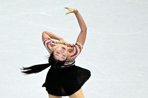Ami Nakai durante el programa corto del patinaje artístico femenino de los Juegos Olímpicos de Invierno de Milán-Cortina, donde obtuvo la mejor puntuación. En Milán (norte de Italia), el 17 de febrero de 2026