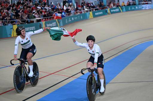 México domina en el primer día del ciclismo en pista de Santiago-2023