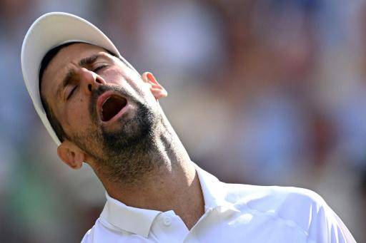 Novak Djokovic durante su derrota ante Jannik Sinner en semifinales de Wimbledon. En el sudoeste de Londres, el 10 de julio de 2026