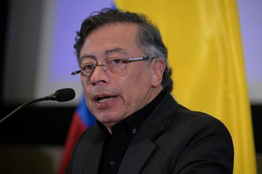El presidente colombiano, Gustavo Petro, habla durante una rueda de prensa en la Embajada de Colombia en EEUU, el 3 de febrero de 2026 en Washington