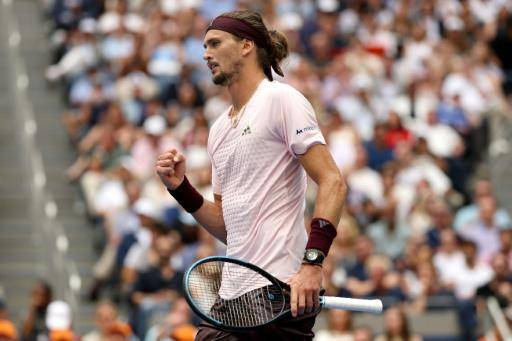 Alexander Zverev celebra un punto en su victoria en la final del US Open el 13 de septiembre de 2026