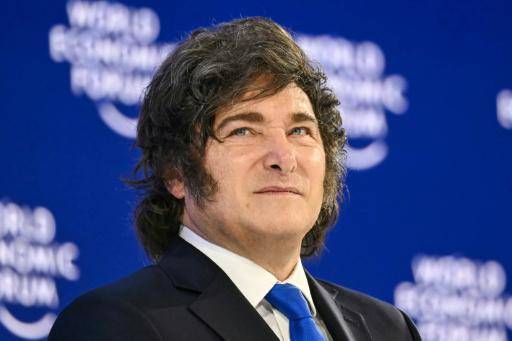 El presidente de Argentina, Javier Milei, el 21 de enero de 2026 en el Foro Económico Mundial, en Davos, Suiza