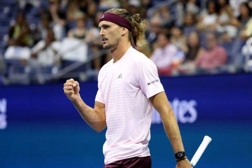 Alexander Zverev durante su victoria en tercera ronda del Abierto de Estados Unidos el 6 de septiembre de 2026