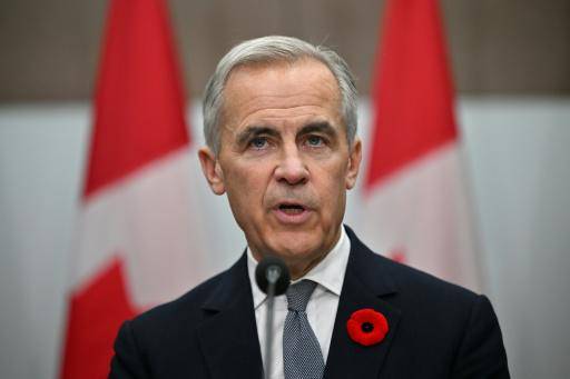 El primer ministro canadiense, Mark Carney, habla durante una rueda de prensa tras la cumbre de la APEC en Gyeongju, el 1 de noviembre de 2025 en Corea del Sur