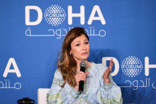 La viceministra de Relaciones Exteriores de Ucrania, Emine Yaparova, el 26 de marzo de 2022 en el Foro de Doha