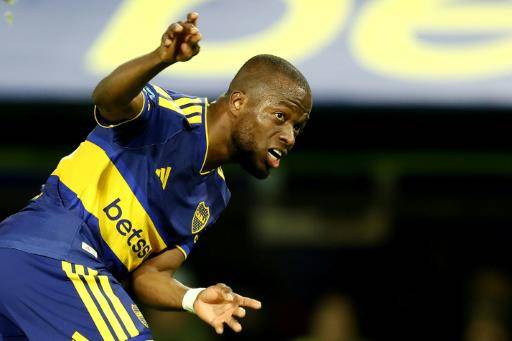 El atacante ecuatoriano Enner Valencia, en un partido entre Boca Juniors y Central Córdoba del torneo Clausura de Argentina, en el estadio La Bombonera, en Buenos Aires, el 11 de septiembre de 2026