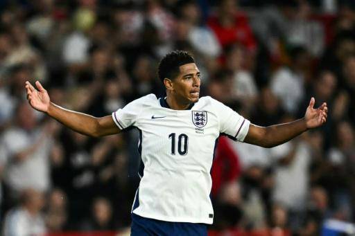 El centrocampista de Inglaterra Jude Bellingham en un amistoso contra Senegal, el 10 de junio de 2025