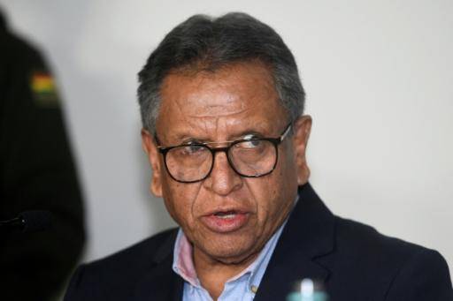 Marco Antonio Oviedo, ministro de Gobierno (Interior) de Bolivia, confirma, el 18 de marzo de 2026 en Santa Cruz, el arresto de Marcelo Arce, hijo del expresidente boliviano Luis Arce