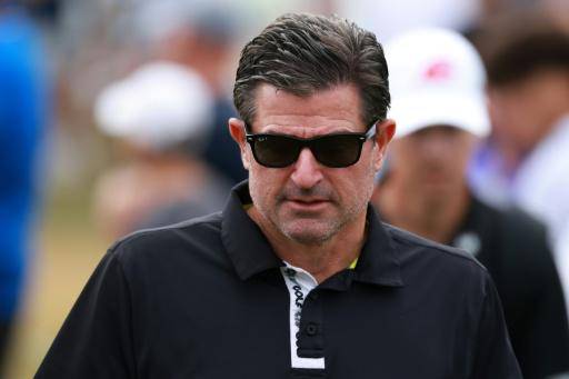 Scott O'Neil, director ejecutivo de LIV Golf, durante el torneo de Indianápolis el 17 de agosto de 2025