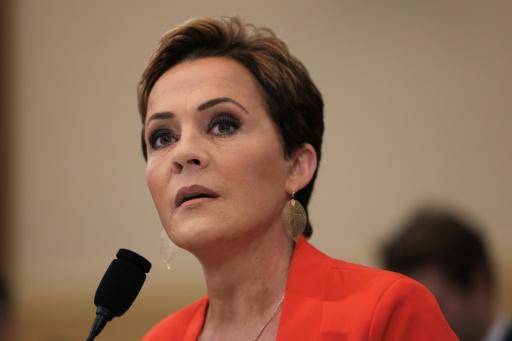 Kari Lake, que dirige la Agencia de Estados Unidos para Medios Globales, comparece en el Capitolio, en Washington, el 25 de junio de 2025