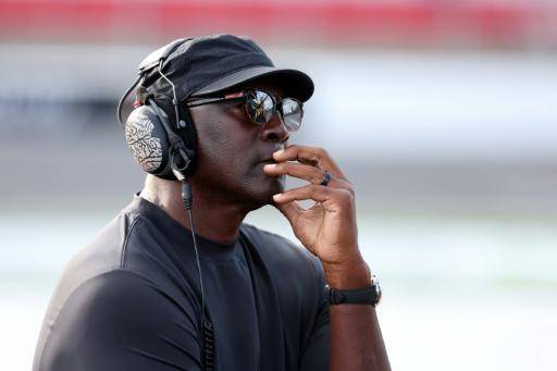 Michael Jordan, miembro del Salón de la Fama de la NBA y copropietario de 23XI Racing de la NASCAR, en una carrera en el 5 de octubre de 2025 en Concord, Carolina del Norte