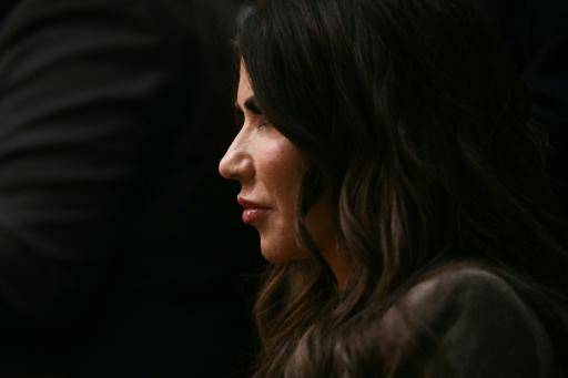 Kristi Noem, secretaria de Seguridad Nacional de Estados Unidos, en una reunión de gabinete en la Casa Blanca, en Washington, el 29 de enero de 2026