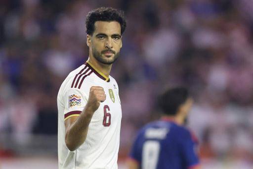 El centrocampista español Mikel Merino celebra el gol del empate de España ante Croacia en partido de Liga de Naciones disputado en Split (Croacia), el 6 de octubre de 2026