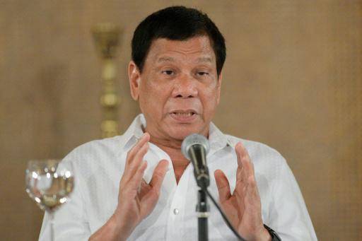El expresidente filipino Rodrigo Duterte, el 13 de marzo de 2017