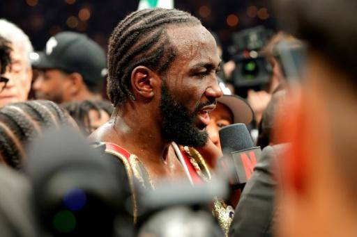 El campeón mundial invicto de los supermedianos, Terence Crawford, es entrevistado tras derrotar a Canelo Álvarez, en Las Vegas, el 13 de septiembre de 2025