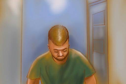 Naveed Akram, el hombre acusado del mortal ataque contra judíos en una playa de Sídney, Australia, aparece en un boceto judicial realizado este año