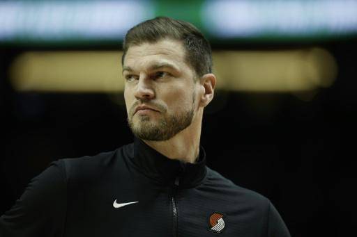 Tiago Splitter durante un partido de los Portland Trail Blazers el 24 de febrero de 2026