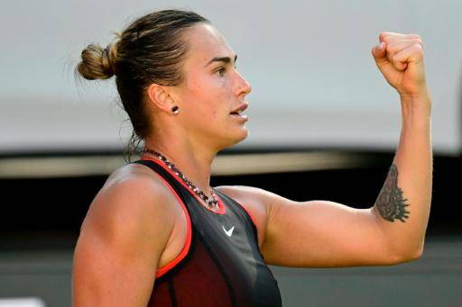 Aryna Sabalenka tras ganar a Nikola Bartunkova en cuartos de final del torneo de Berlín (Alemania), el 19 de junio de 2026