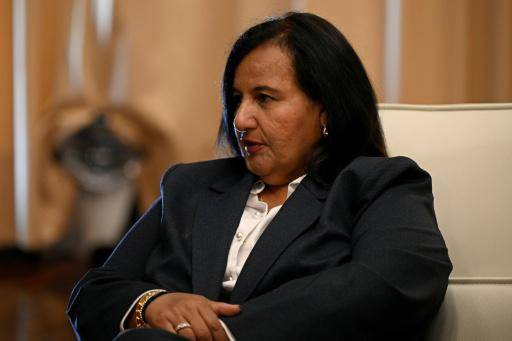 La exdiputada opositora Dinorah Figuera se reúne con el presidente del Parlamento venezolano, Jorge Rodríguez, en la Asamblea Nacional, en Caracas, el 18 de junio de 2026