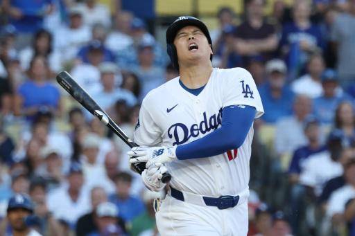 Shohei Ohtani durante la derrota de los Dodgers de Los Ángeles ante los Cerveceros de Milwaukee el 15 de octubre de 2026