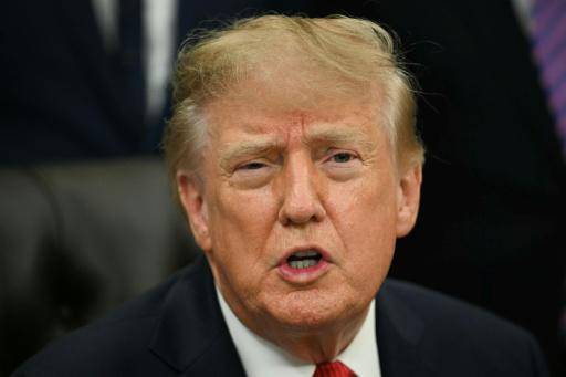 AFP | El presidente de Estados Unidos, Donald Trump, habla en el Despacho Oval de la Casa Blanca.