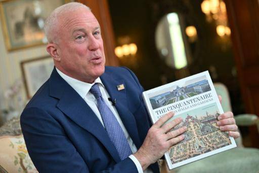 El embajador de EEUU en Bélgica, Bill White, en Bruselas, el 17 de abril de 2026