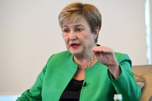 Kristalina Georgieva, directora gerente del Fondo Monetario Internacional (FMI), durante una entrevista con la AFP en Singapur, el 7 de octubre de 2026