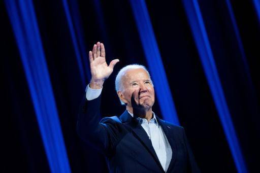 El presidente Joe Biden llega un acto de recaudación de fondos para su campaña electoral, el 28 de marzo de 2024 en el Radio City Music Hall, en Nueva York