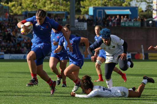 Francia arrolla y elimina a Brasil en el Mundial femenino de rugby