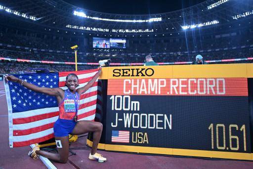La estadounidense Jefferson-Wooden vuela al oro mundial en los 100 metros