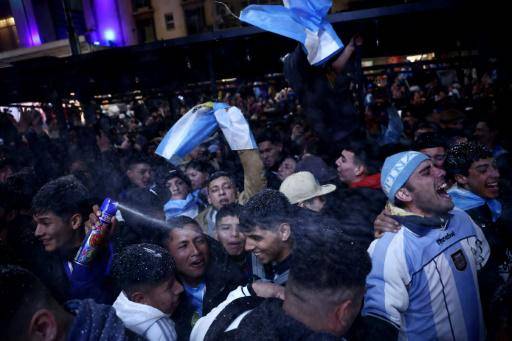 El Obelisco de fiesta en Buenos Aires tras consagración de Argentina en Copa América