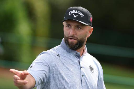 El español Jon Rahm durante una ronda de práctica previa al Masters de 2026 en el Augusta National Golf Club, en Augusta, Georgia, el 7 de abril de 2026