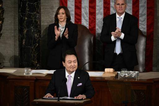 Presidente surcoreano celebra alianza con EEUU ante el Congreso
