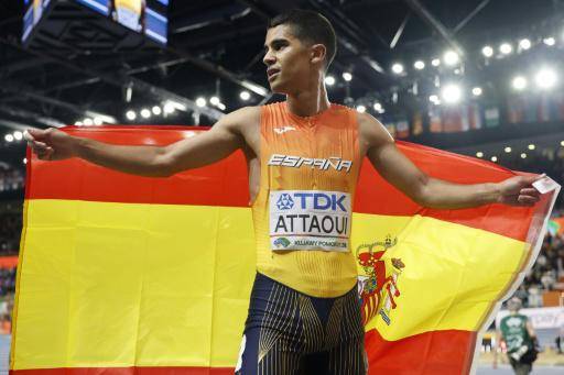 El prodigio Lutkenhaus es oro mundial indoor en 800 m, el español Attaoui bronce