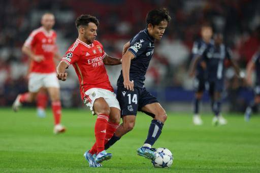 La Real Sociedad domina al Benfica y se coloca líder de su grupo