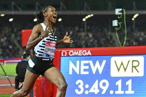 La keniana Faith Kipyegon bate el récord del mundo de los 1500m en 3:49.11