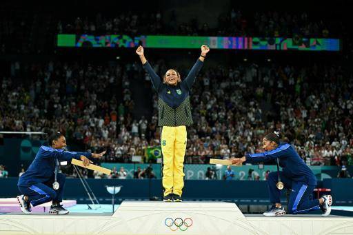 La brasileña Rebeca Andrade obtiene la mejor puntuación del año en salto