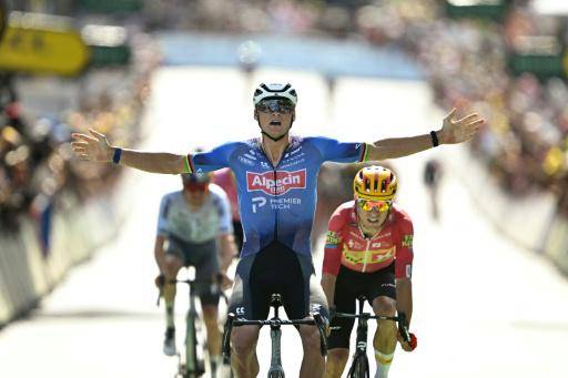 Van der Poel vence al calor y se impone en la 9ª etapa del Tour de Francia