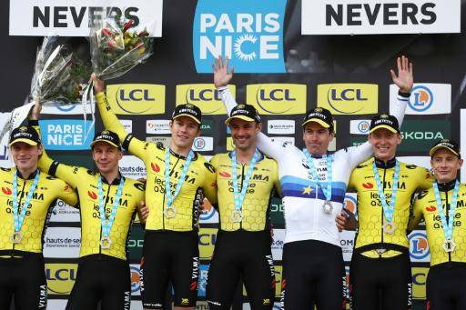 Visma gana contrarreloj por equipos de la París-Niza, Jorgenson nuevo líder
