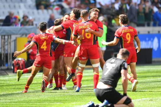 España sorprende a Nueva Zelanda en el World Rugby Sevens