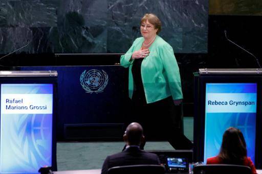Bachelet renuncia a su candidatura a secretaria general de la ONU