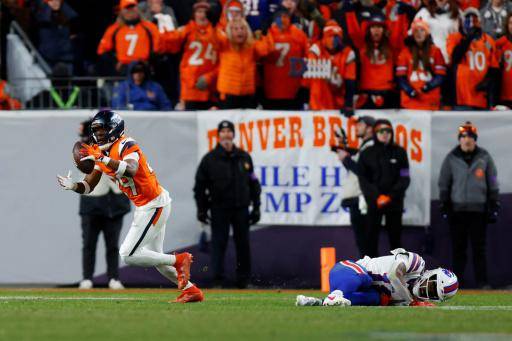 Broncos eliminan a Bills en la prórroga en una noche aciaga de Allen