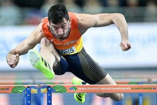 Plata para el español Llopis en 60 m vallas del Mundial en pista cubierta