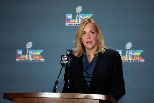 Cathy Lanier, jefa de seguridad de la NFL, habla durante una conferencia de prensa sobre los planes de seguridad pública para el Super Bowl LX, en el Moscone Center, en San Francisco, California, el 4 de febrero de 2026