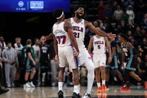 Embiid y Maxey lideran a los Sixers sobre los Grizzlies en la NBA