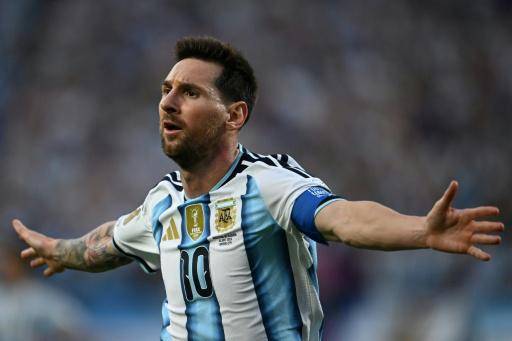 Lionel Messi celebra un gol en el triunfo de Argentina ante Algeria el 16 de junio de 2026