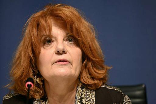 La fiscal francesa Laure Beccuau habla durante una rueda de prensa el 25 de marzo de 2026 en París