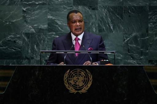 Denis Sassou Nguesso, presidente de la República del Congo, pronuncia unas palabras ante la Asamblea General de Naciones Unidas, en Nueva York, el 24 de septiembre de 2025