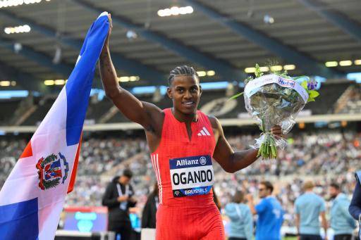 El dominicano Alexander Ogando gana los 200 metros en Bruselas